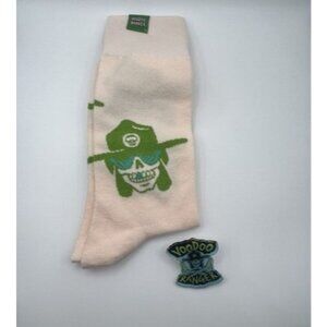 2025 SD Comic-con Voodoo Ranger Crew Socks And Acrylic Badge Pin Bundle